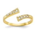 thumbnail image 1 of 10K Yellow Gold Cubic Zirconia Toe Ring, 1 of 1