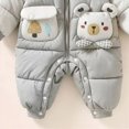 thumbnail image 6 of 18-24 Months Toddler Baby Snowsuits Hooded Romper Jumpsuit Cute Design Outwear Jackets Outfits for Girls Boys Toddler Kids Winter Clothes, 6 of 7