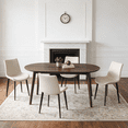 thumbnail image 5 of 63.2'' Dining Table Set,Modern Kitchen Table with 4 Upholstered Chairs,5 Piece Table Set for Dining Room,Apartment, 5 of 7