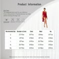 thumbnail image 7 of inlzdz Womens Latin Tango Dance Dress Asymmetrical Shoulder Tassel Ballroom Performance Bodysuit Purple XL, 7 of 7