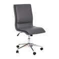 thumbnail image 4 of Flash Furniture Madigan Faux Leather Mid-Back Office Chair with Casters, 300 lb, Gray, 4 of 11