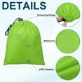 thumbnail image 4 of Uxcell Travel Storage Bags with Toggle Waterproof 210D Polyester Drawstring Bag Stuff Sack Cinch Bag Light Green 14 x 16 Inch, 4 of 7
