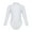 White, variant on Kids Girls Basic Long Sleeve Turtle Neck Leotard Top T-Shirt for Gymnastics Ballet Dance wear White L