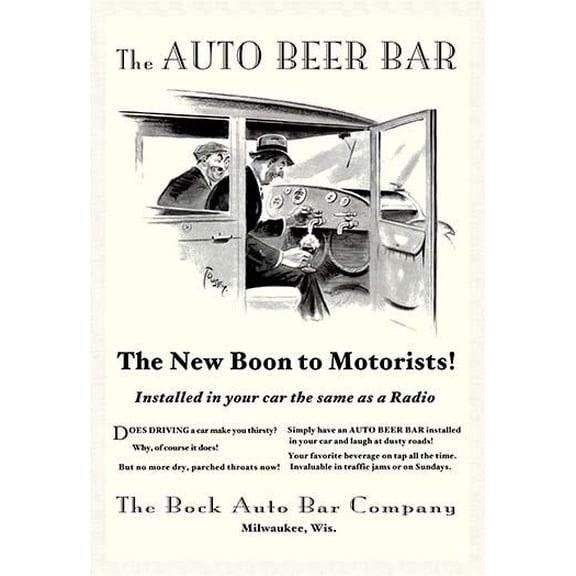 The Auto Beer Bar- Fine Art Canvas Print (20" x 30")