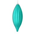thumbnail image 1 of Vickerman M183242M 8 in. Teal Matte Line Finial Ornament  4 per Bag, 1 of 3