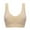 Beige, variant on Women's Bras Double Layer Large Size Rimless Vest No Trace Yoga Underwear
