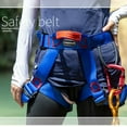thumbnail image 3 of Cinturón de cintura de otoño tallado en para hombres y mujeres, arnés de rappel de equipo de escalada en roca - medio cuerpo, 4 colores , Azul Ajustable, 3 of 8