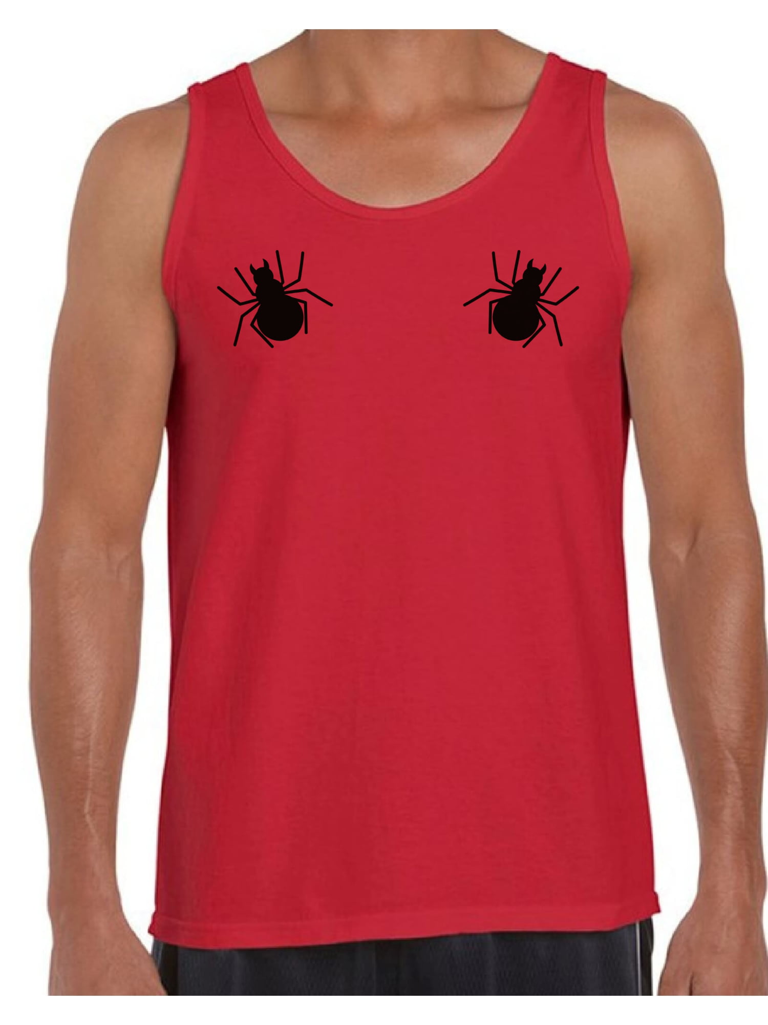 Boobs T-Shirt Spider Tank Tops for Men