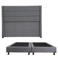 thumbnail image 1 of Box Base Cama King Size + Cabecera Lugo Gris Dicasa  Plomo, 1 of 7
