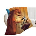 thumbnail image 2 of The Lion King Blanket, Super Soft Cozy Flannel Throw Blanket Bedding Gifts for Kids Adults, Warm Fleece Blankets for Sofa Couch Chair Bed Living Room 40"x30", 2 of 8
