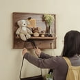 thumbnail image 4 of Wooden Decorative Fuse Box Covers with Shelf & Hooks, Decorative Wall Electrical Panel Cover, 4 of 7