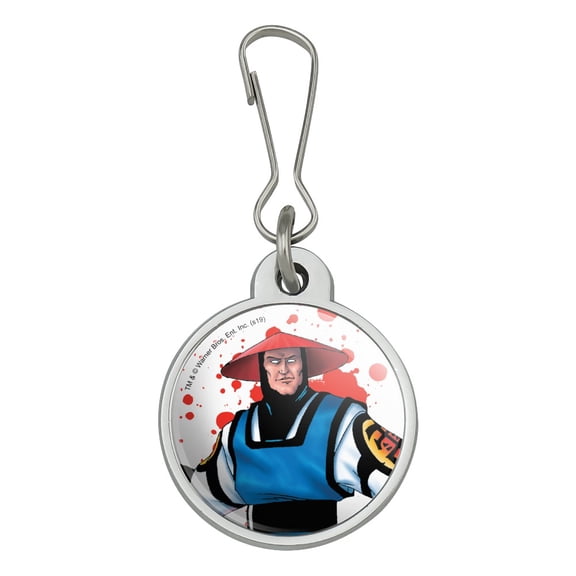 Mortal Kombat Klassic Raiden Character Jacket Handbag Purse Luggage Backpack Zipper Pull Charm