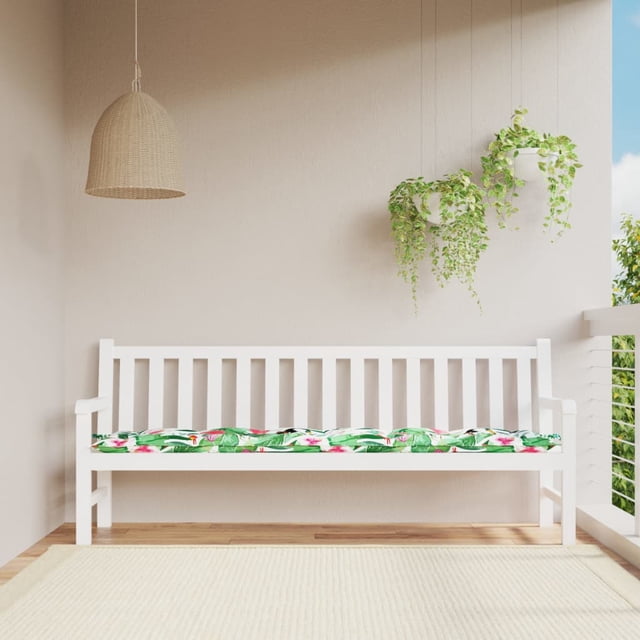 vidaXL Coussin pour Banc de Jardin Multicolore 200x50x7 cm Tissu