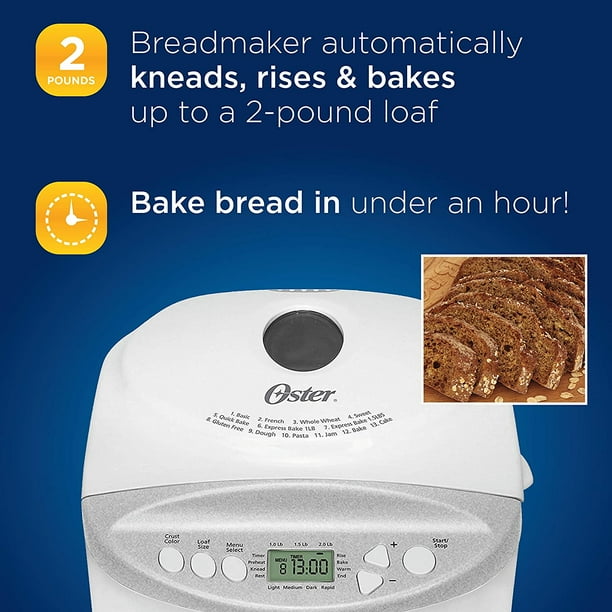 Oster 2 lb Finish Expressbake Bread Maker Walmart Business Supplies