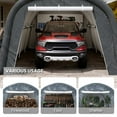 thumbnail image 5 of VENTOPYR 13'x20'Heavy-Duty Carport ,Portable Outdoor Canopy Garage with Waterproof PE Roof and Steel Frame, 5 of 8