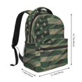 thumbnail image 2 of Disketp Jungle Green Camo USA Flag Mochila Estampada para Hombre y Mujer – Mochila Ligera Clásica con Múltiples Bolsillos para Universidad, Trabajo y Viajes-One Size, 2 of 5
