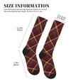 thumbnail image 2 of Lsque Buffalo Check Plaid Pattern Sport Compression Socks for Men & Women 15-20 mmHg Knee High Nurse Pregnant Running Medical and Travel Athletic, 2 of 6