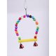 thumbnail image 3 of Bird Cage Hanging Bell Toy Hammock Swing for Parakeets, Cockatiels, Macaws, Parrots, 3 of 5