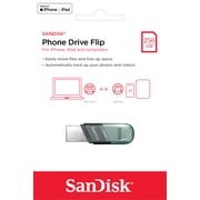 SanDisk® Phone Drive Flip 256GB USB Flash Drive for iPhone**, Lightning and USB 3.1, gen 1