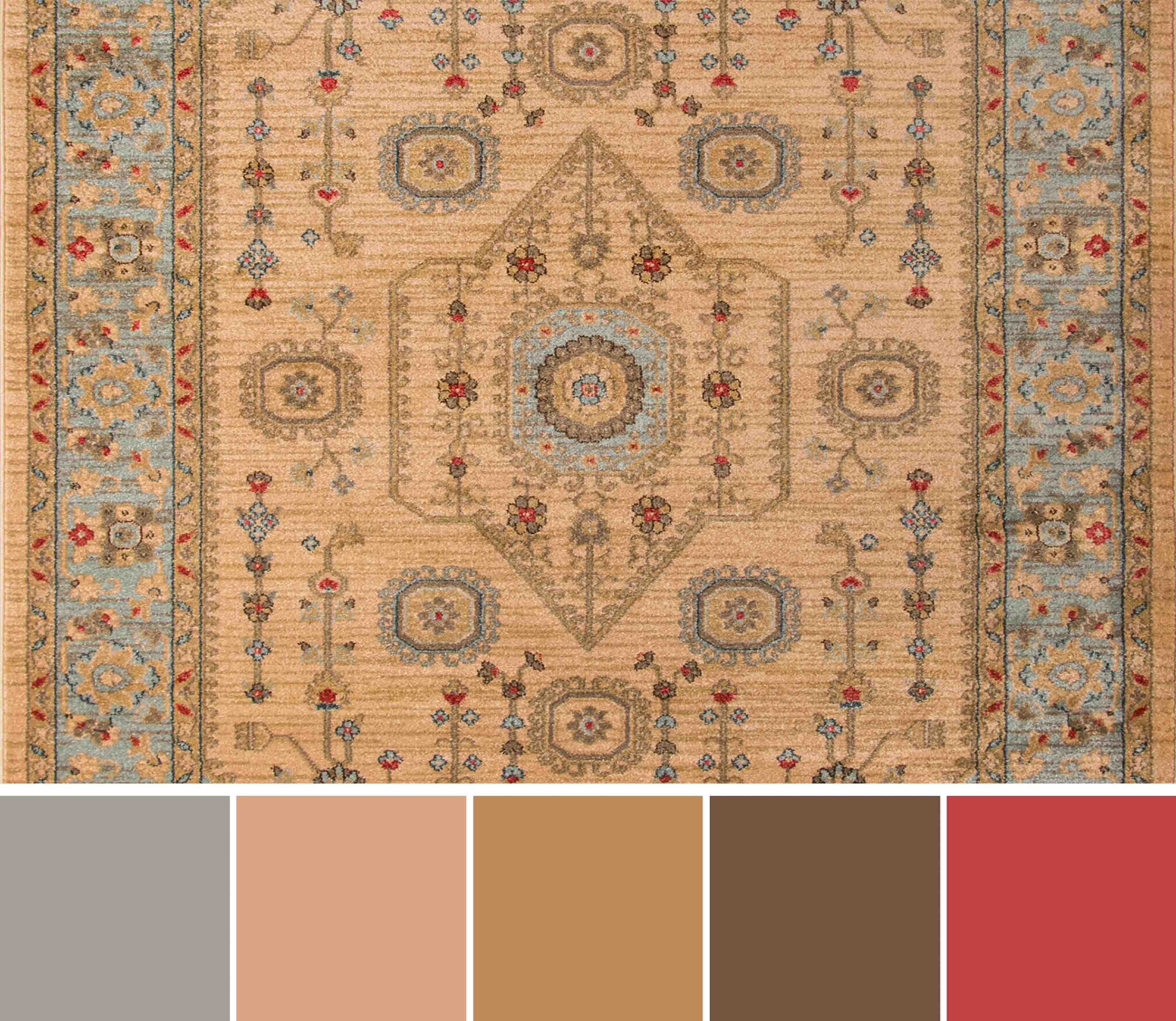 ECARPET Lynda Tapis pour Salon, Chambre, Salle A Manger, Entrée, Couloir et Plus Encore.