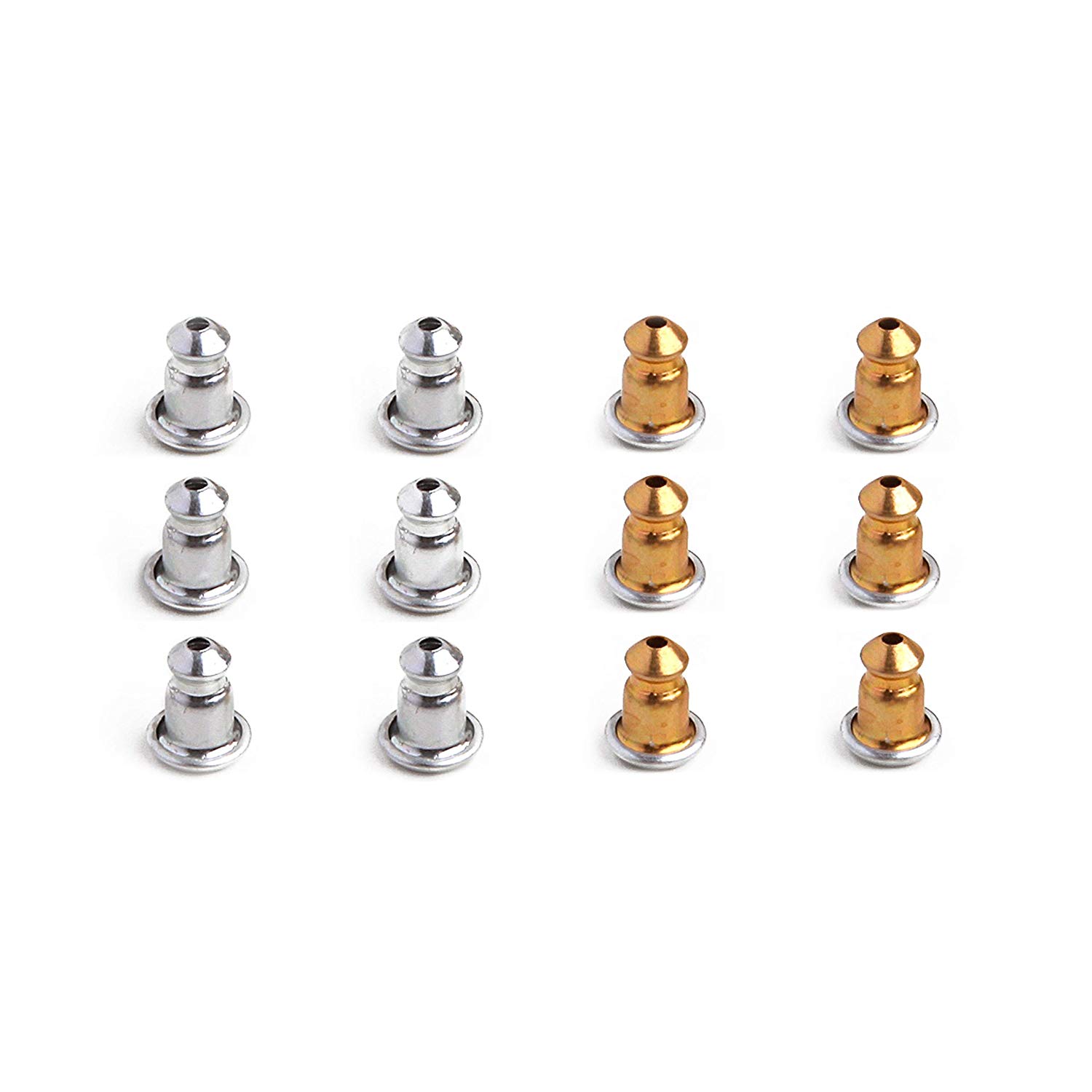 Earring Backs Aluminum Bullet Bax 6 Pairs (00506)