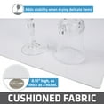 thumbnail image 3 of Drymate Premium Luxury Shelf & Drawer Liner, Thick Cushioned Fabric, Non-Adhesive, Absorbent, Waterproof, Slip-Resistant, Liners for Kitchen Cabinets, Cupboards (USA Made)(12”x59”)(2-Pack)(White), 3 of 7