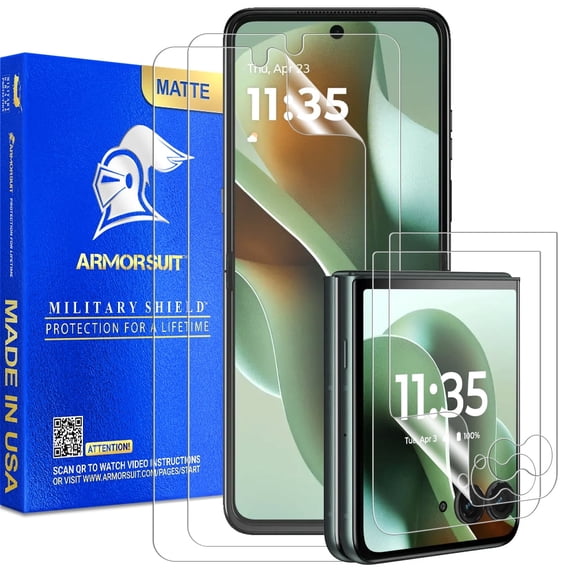 ArmorSuit 2 2 Pack Paper-Feel Screen Protector for Motorola Razr Ultra (2025) / Razr Plus (2025/2024) Case Friendly MilitaryShield Paper-Feel Texture Matte Film - Made in USA