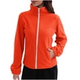 thumbnail image 1 of Veste pour Femme, Manteau d'Hiver Chaud avec Fermeture Éclair, Veste Matelassée Doublée en Molleton pour Tenue Décontractée Extérieure, 1 of 8
