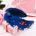 thumbnail image 2 of Xihbxyly Diadema de Perlas, Elegante Diseño de Nudo de Cristal, Tela Suave, Ajuste Cómodo, Accesorio Versátil para El Cabello, Uso Diario, Desmaquillaje, Uso En Vacaciones, Regalo Perfecto para Mujer, 2 of 5