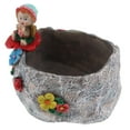 thumbnail image 1 of Linda maceta Bonsai olla maceta decoración para el hogar 11.5x11.5x14.5cm Sharpla Bonita maceta de resina, 1 of 8