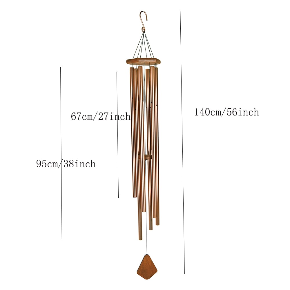iMeshbean 56" Large Wind Chimes Metal Tube Deep Tone Resonant Bass Sound Church Bell Wind chime
