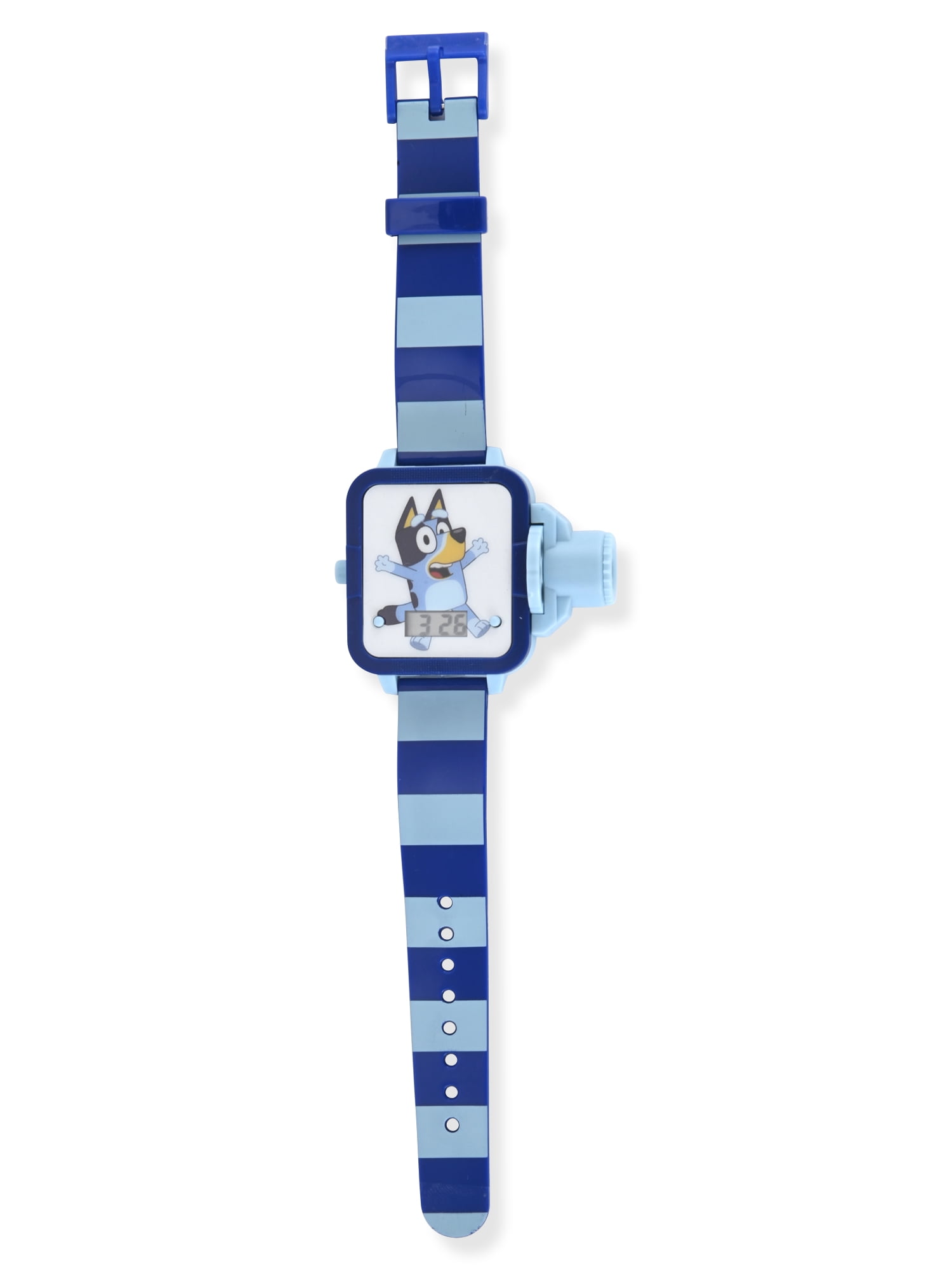 Bluey Unisex Child Blue Jelly Strap LCD Projection Watch, BLY4138WM