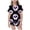 a-Black, variant on Shadoumai Big Halloween Pajamas Silk Button Down Pjs Pumpkin Print Short Sleeve Button Shirt Shorts Pajama Set Silk Teens' Sleepwear 2 Piece Pjs for