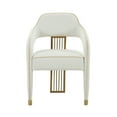 thumbnail image 4 of TOV Furniture Corralis Cream Linen Dining Chair with Gold Accents, 4 of 6