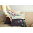 thumbnail image 2 of Ambesonne Cartoon Throw Pillow Cover 2 Pack, Family of Owls, 18", Multicolor, 2 of 5