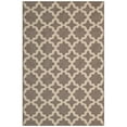 thumbnail image 2 of Modway Cerelia 108x143.5" Moroccan Trellis Fabric Area Rug in Light/Dark Beige, 2 of 9