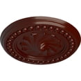 thumbnail image 3 of Ekena Millwork 15 3/4"OD x 2"P Foster Shell Ceiling Medallion (Fits Canopies up to 9 5/8"), Hand-Painted Brushed Mahogany, 3 of 6