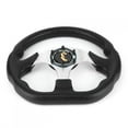 thumbnail image 4 of Steering Wheel Car Modified Accessory 320mm/12.5in Racing Car Drifting Steering Wheel With Horn Button Glossy Black Color Universal, 4 of 8
