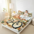 thumbnail image 4 of Feelyou Est Cycling Sleep Queen Sheet Sets for Teen, Western Cactus Plant Flat Sheet, Outdoor Sports Theme Queen Fitted Sheet, Microfiber Bedroom Decor, 4-Piece, 4 of 7