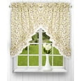 thumbnail image 2 of Ellis Curtain Clarice 58-by-36 Inch Ruffled Swags, Violet, 2 of 10
