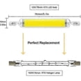 thumbnail image 1 of 6000-6500K R7s LED bulbs 10w 78mm dimmable 2 pack, 1 of 4