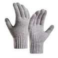 thumbnail image 2 of Baqcunre Warm Gloves, Winter Women Keep Warm Touching Screen Knit Gloves Elastic Cuff Soft Full Finger Gloves Mitten, Knitted Gloves, Heating Gloves, 2 of 7
