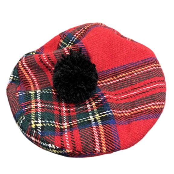 Scottish Bonnet Hat for Little Girl Fashion Hat Kids Painter Hat Winter Autumn Warm Cabbie Caps Photography Headwear