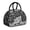 Black, variant on Rainforest Botanica Lunch Bag - Waterfall & Flower Print, Insulated Tote for Nature Photographers