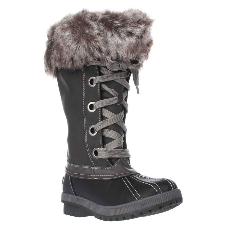 Womens London Fog Melton Cold Weather Waterproof Snow Boots