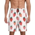 thumbnail image 1 of Fotbe Hand Drawn Strawberry Pantalones Cortos de Pijama para Hombre, Ropa de Dormir, Pantalones de Pijama Cortos para Hombre-XX-Large, 1 of 6