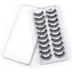 thumbnail image 2 of Kit de 10 pares de pestañas postizas, pestañas postizas 3D, pestañas largas naturales y esponjosas, pestañas postizas de banda suave reutilizables, extensión de pestañas de maquillaje negro de lujo, 2 of 5