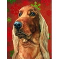 thumbnail image 1 of Carolines Treasures LH9576GF Irish Setter Drapeau de Noël Rouge Flocons de Neige Taille Jardin, 1 of 3