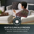 thumbnail image 6 of Sunbeam Advanced Heat 12" x 15" Standard-Sized Heating Pad for Joint Pain Relief, Black, 6 of 9