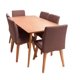thumbnail image 1 of Comedor de Madera 6 Sillas Modelo New Orleans Mueblemex Modelo New Orleans Madera, Estilo Clasico en Color Madera Natural, 1 of 3